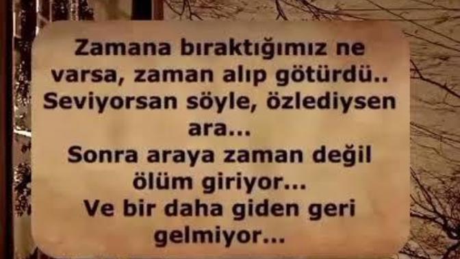 Giden neden geri gelmez?