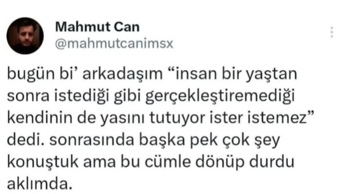 Kendinizin yasını tuttuğunuz oldu mu?