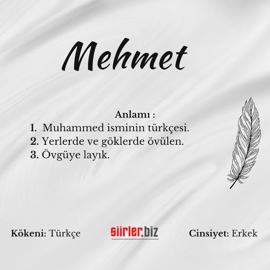 İsminizin anlamı nee?