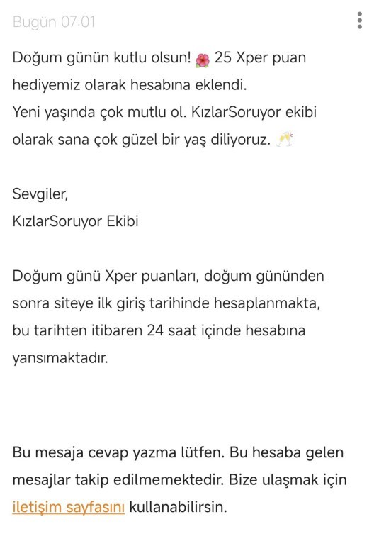 Teşekkür ederim kızlar soruyor?