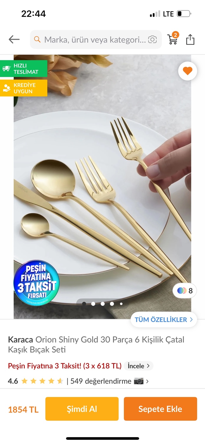 Çeyize hangi markadan gold çatal kaşık takımı alabilirim?