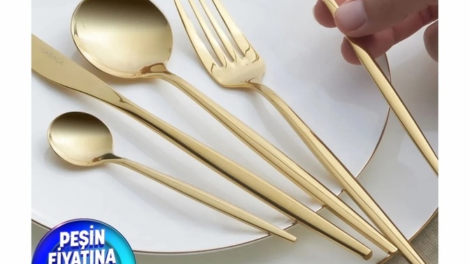 Çeyize hangi markadan gold çatal kaşık takımı alabilirim?