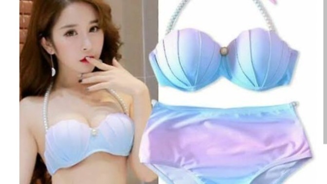 Unicorn midye kabuğu bikiniler havalı mı?