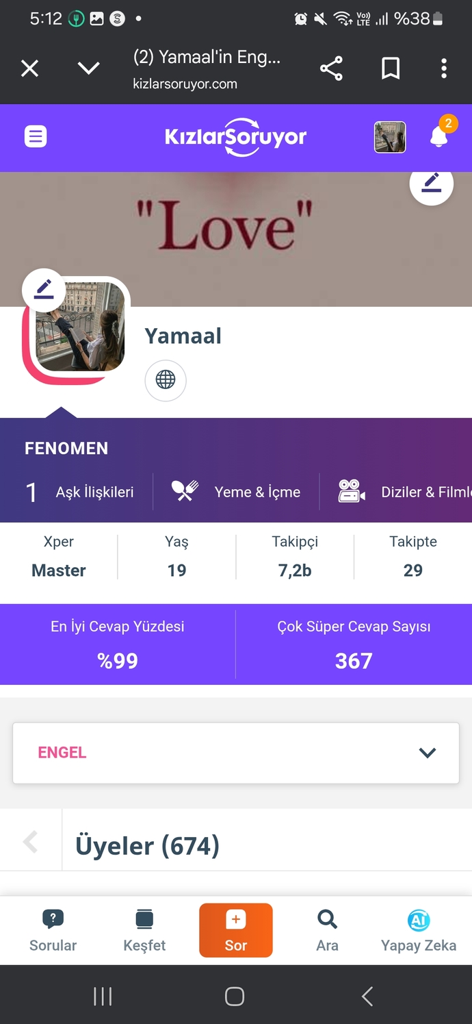 Engellediğim kişiler