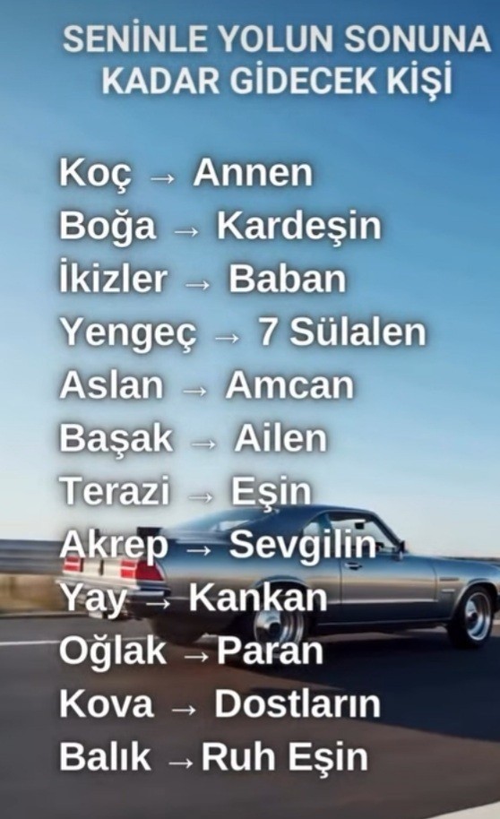 Seninle yolun sonuna kadar gidecek o kişi kimmiş?