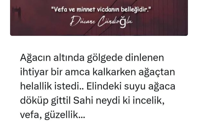 Sahi neydi vefa, vefalı mıyız?