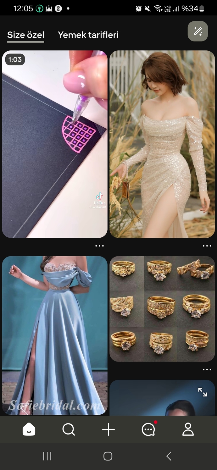 Pinterest sayfasında ilk ne çıkar genelde?