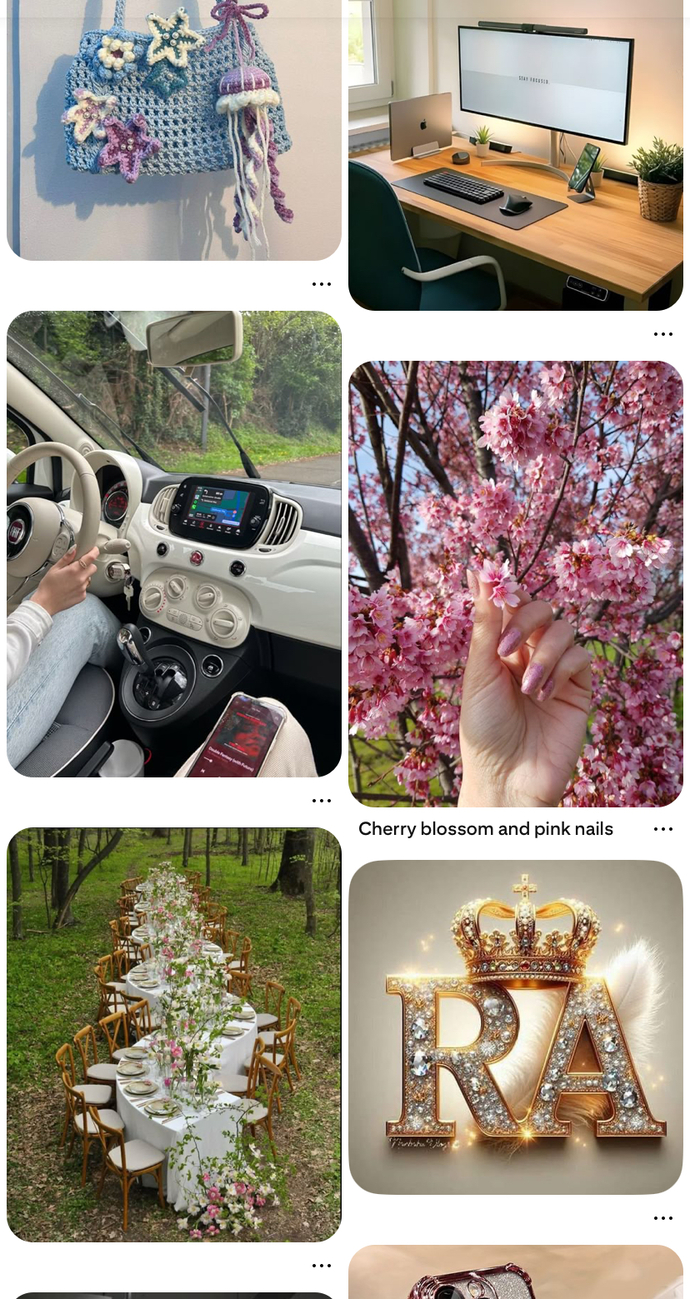 Pinterest sayfasında ilk ne çıkar genelde?