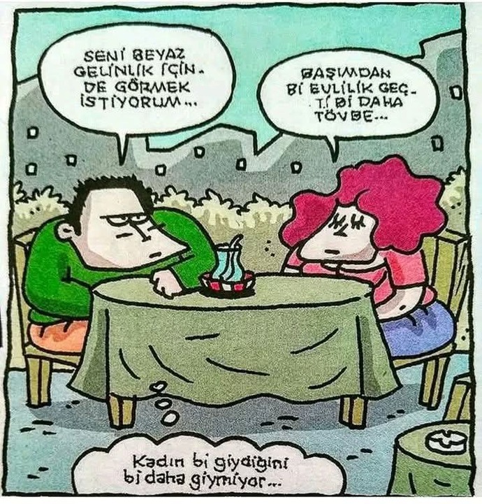 Kadınlar bir giydiğini bir daha giymiyor mu☺️?