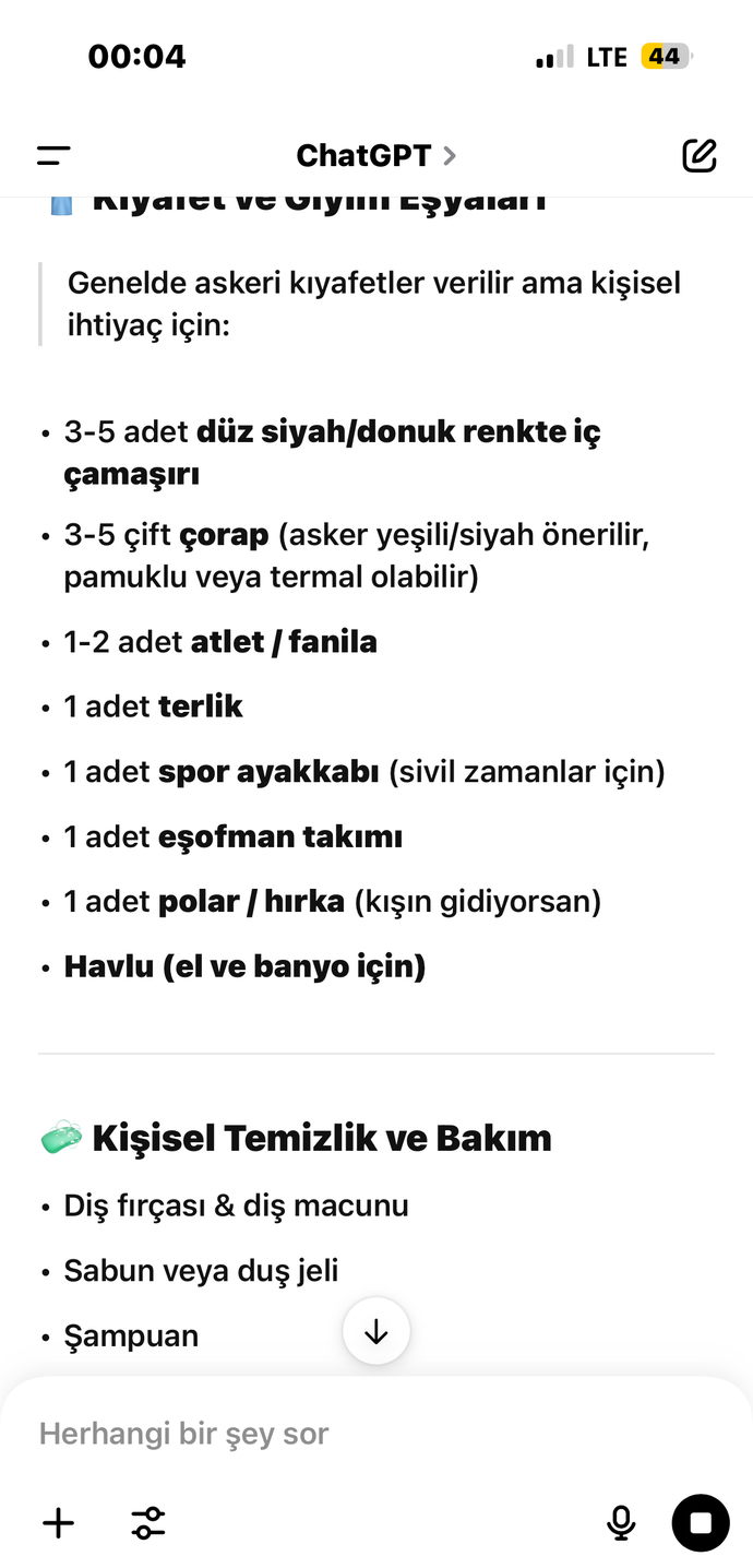 Senin için sordum
