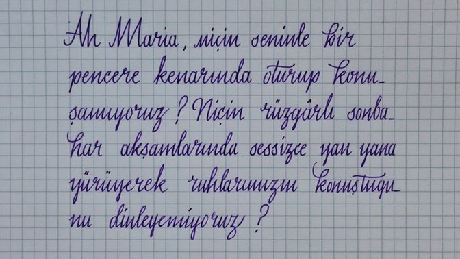 Yazınız güzel midir?