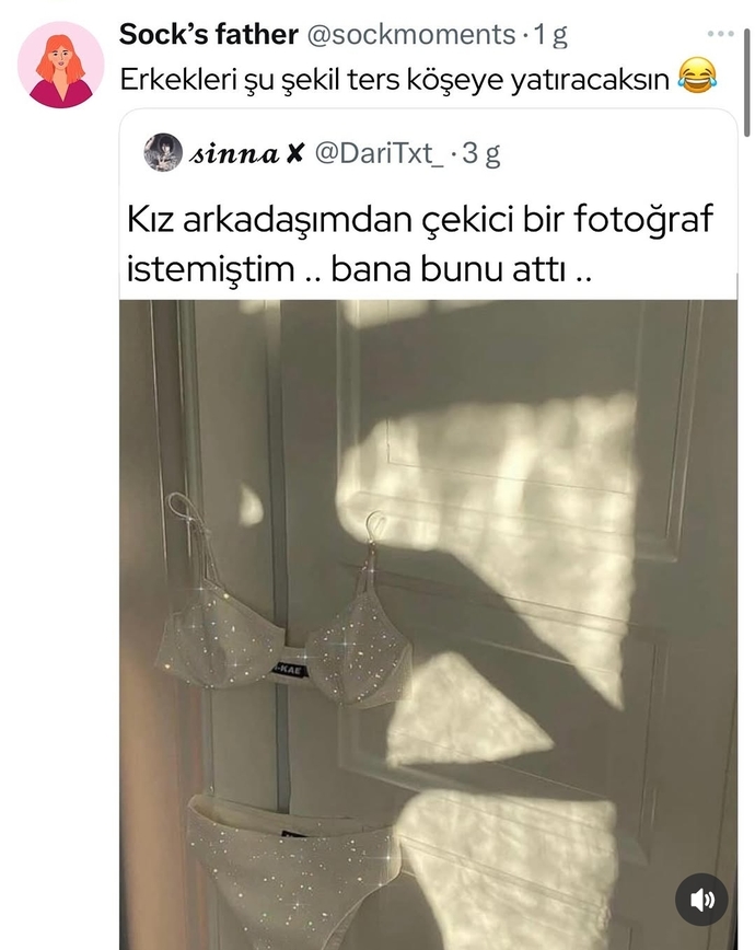 Sürekli foto isteyen karşı cinse ders niteliğinde bir görsel olmamış mı?