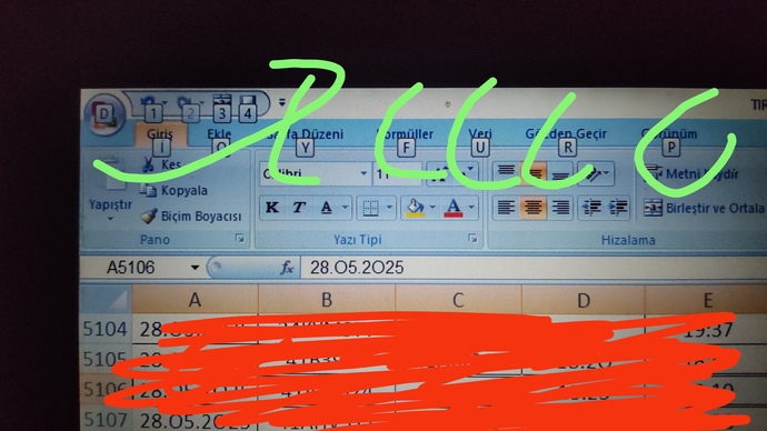 Excelden iyi anlayan var mı?