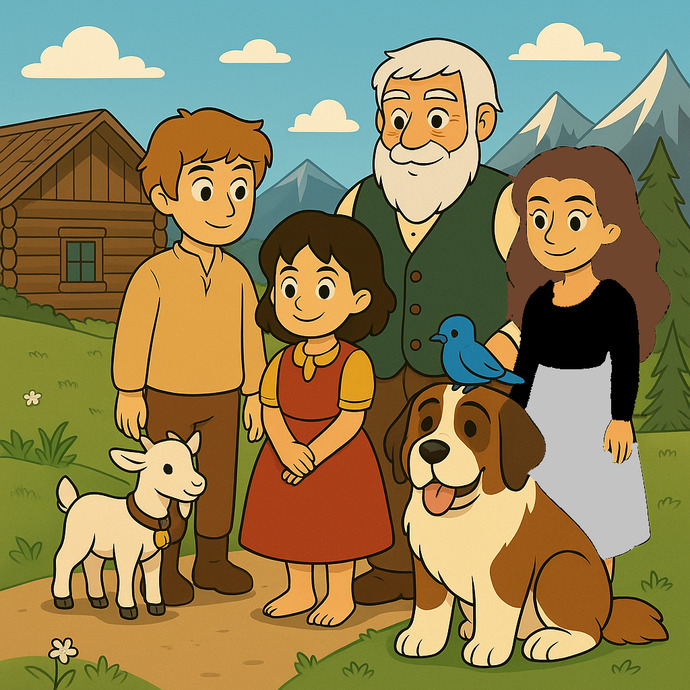 Heidi çizgi filmine konuk oldum sizde nasıl olmuş?