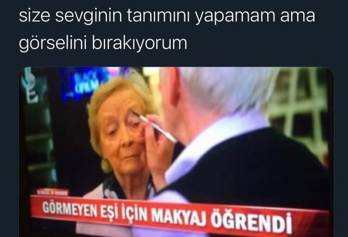 Gözleri görmeyen eşiniz için makyaj yapmayı öğrenir miydiniz?