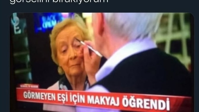 Gözleri görmeyen eşiniz için makyaj yapmayı öğrenir miydiniz?