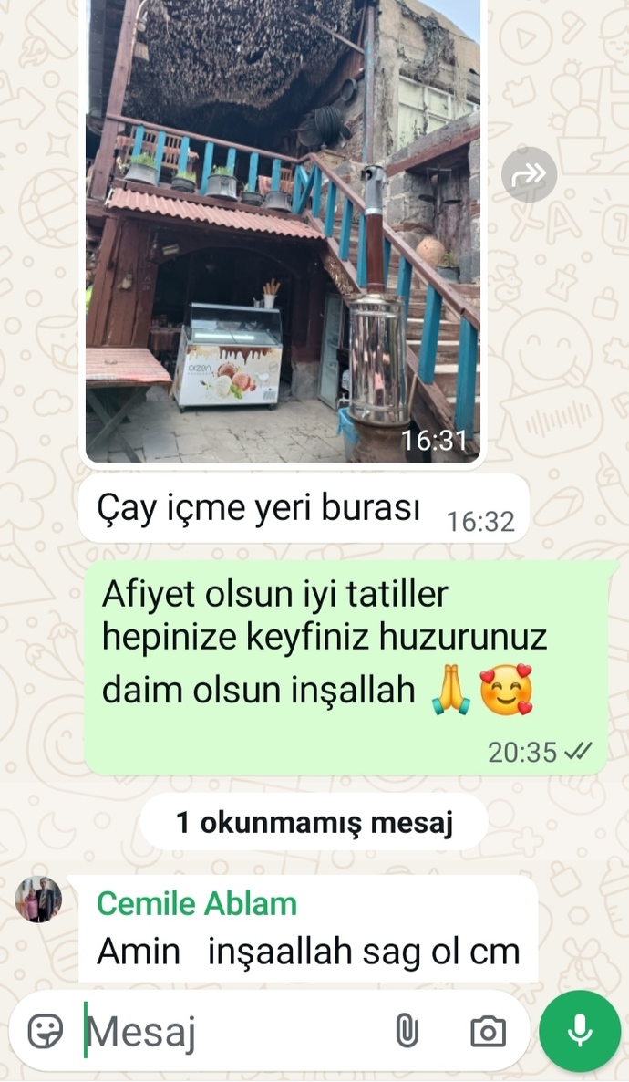 WhatsApptan attığın, ya da  aldığın en son mesaj neydi?
