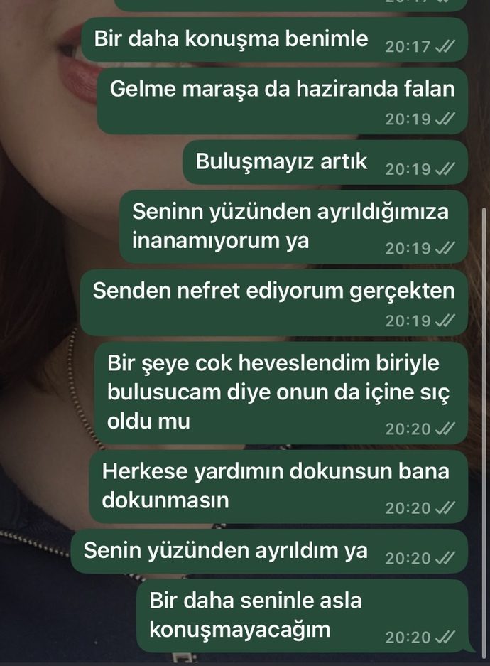 Haksız mıyım sadece terbiyeli cevaplar verşn?