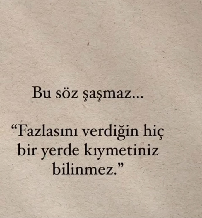 Kıymetiniz bilindi mi?
