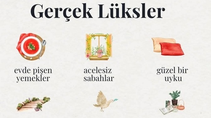 Sizce " gerçek lüks" nedir?