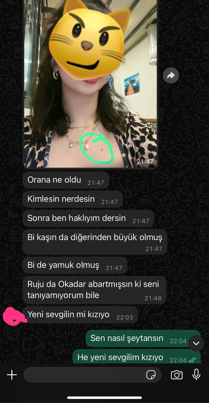 Eski sevgilim sürekli bir şekilde ulaşıp böyle şeyler yazıyor hikayemi ekran görüntüsü alıp nefret mi ediyor derdi ne?