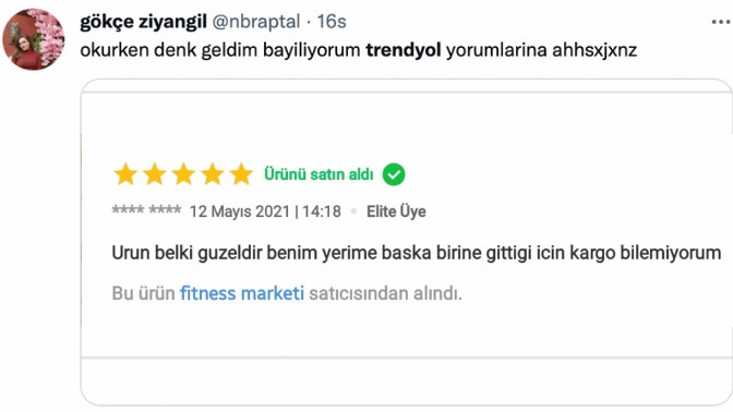 Sevgilinizi ya da eşinizi internetten almış olsaydın, ürün yorumuna ne yazardın?