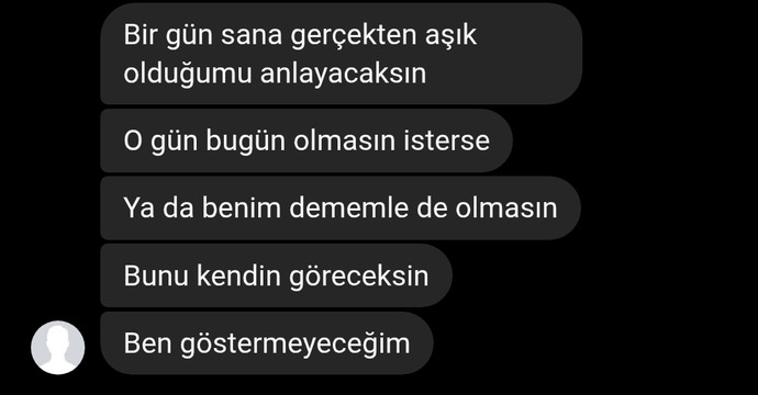 Onunla konusmadan vazgecmesi icin napabilirim?