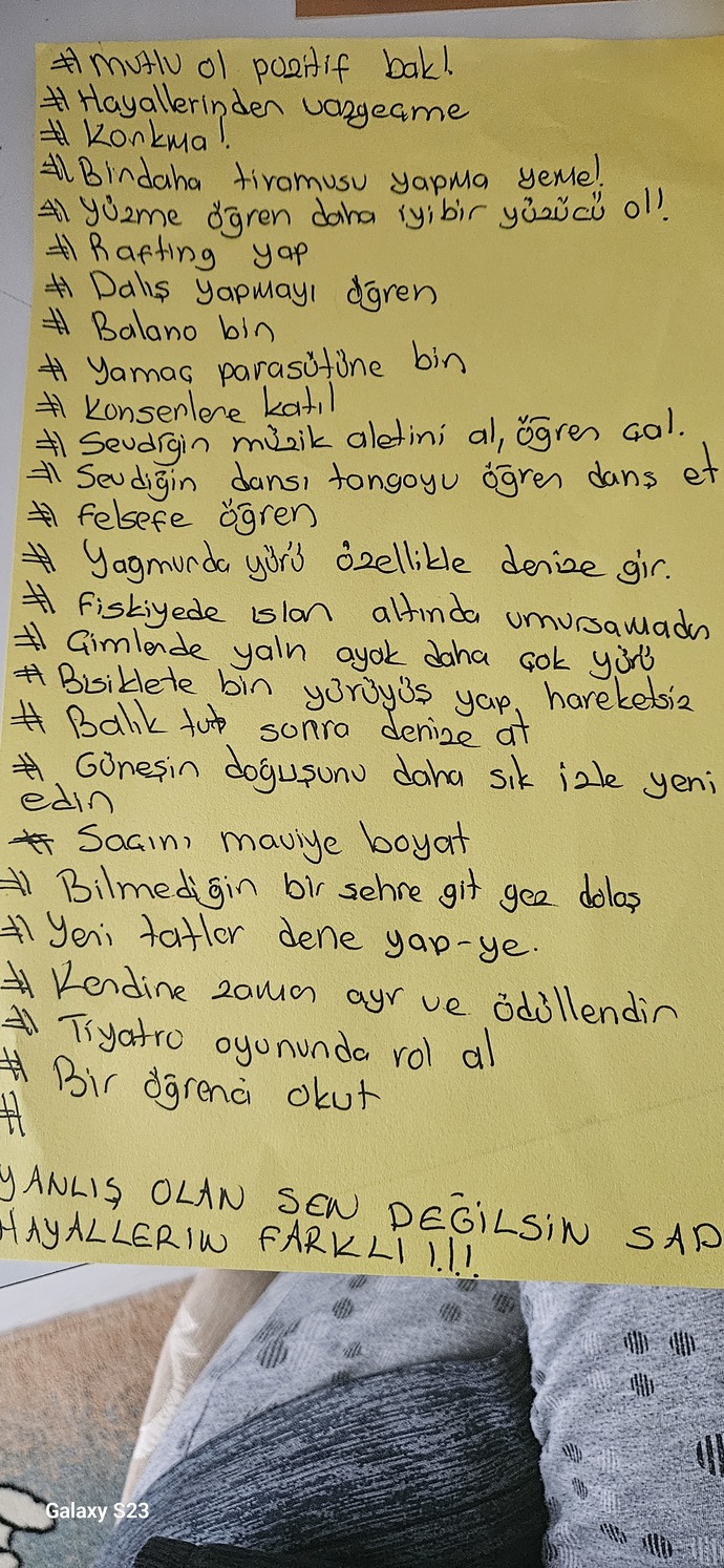 Ölmeden önce yapılacaklar listesi hazırladınız mı?