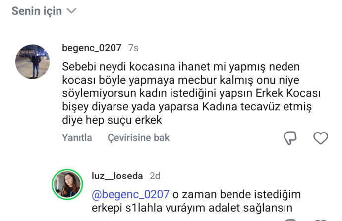 Kadın katillerini savunan erkekleri idam etsek nasıl olur?