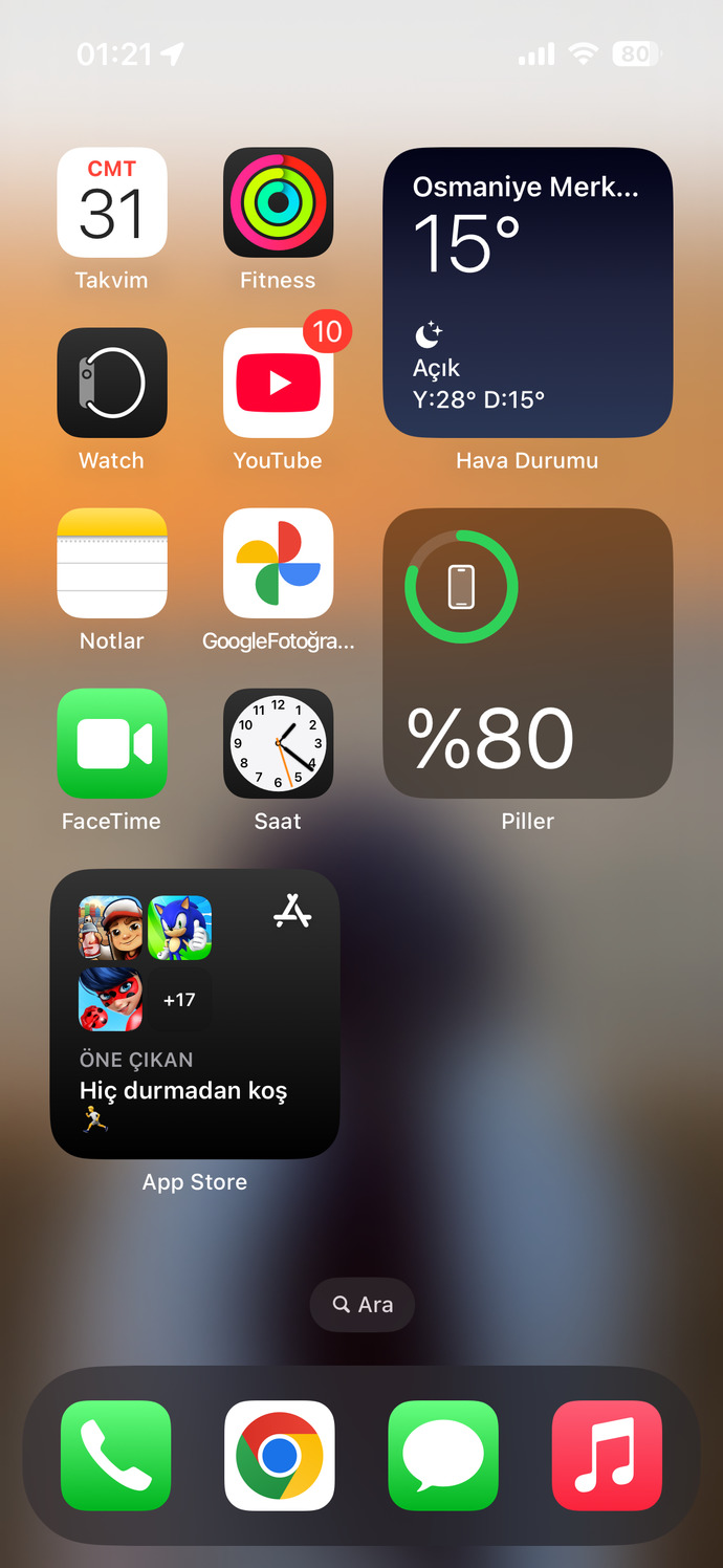 İphone ekraniniz nasil gözüküyor?
