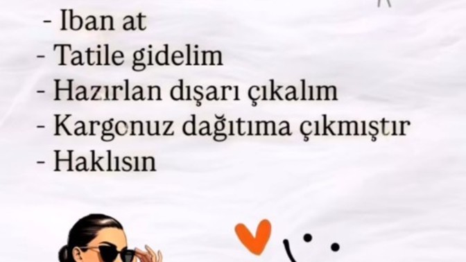 Şu an nasıl bı mesaj gelse mutlu olursunuz?