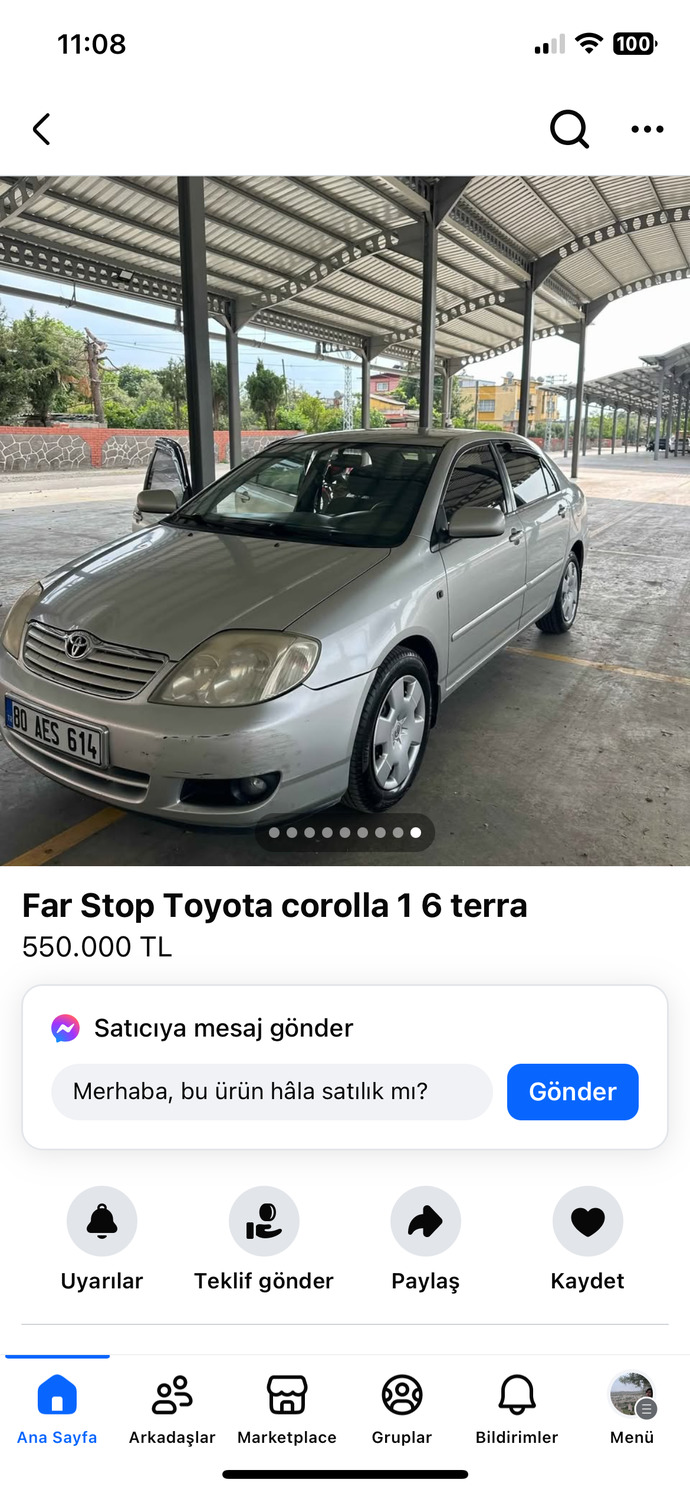 20 yaşındaki arabaya yarım milyon verilir mi?