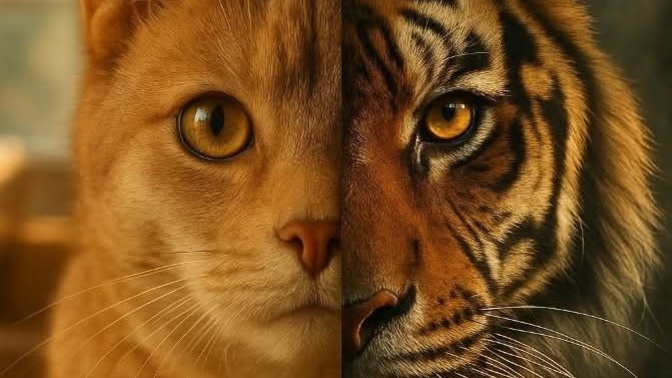 Ev kedilerinin DNA'sı %95,6 oranında kaplanlarla aynıdır! Kedileri sever misin?