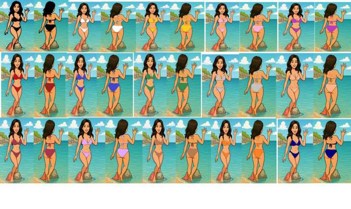 Kızlar, sizde böyle bikini koleksiyonu yapmak istermiydiniz?