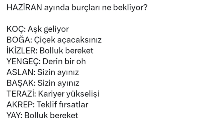 Burcunuza göre Haziran ayında sizleri neler bekliyor?