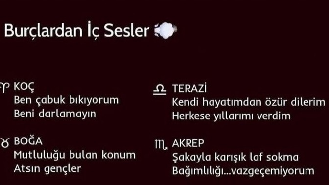İç sesin ne diyormuş?