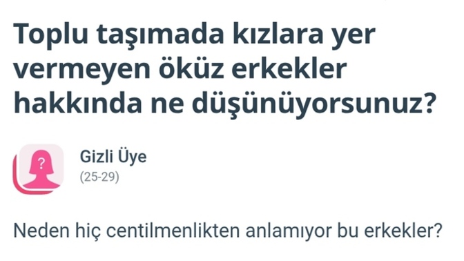 Toplu taşımada kızlara yer verilmeli mi?