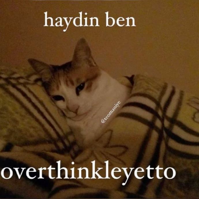 Üff konuşmak ne demek bacım kendimle koyu bir sohbetim var benim hiç susmaz.