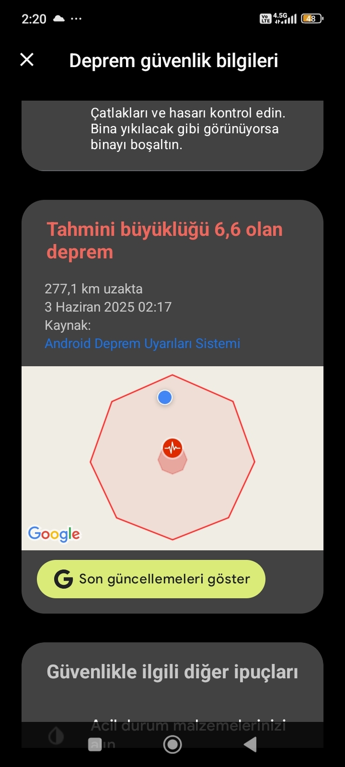 Telefonuma böyle bir uyarı geldi size geldi mi?