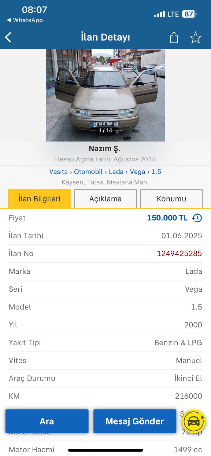 Arkadaşlar acil bakar mısınız? bu araba alınır mı?