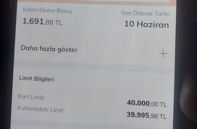 Cumartesi pazar araç kiraladım kredi kartımdan teminat çektiler 3500tl bugün iade oldu o para ama borcum düşmemiş karttan detay?