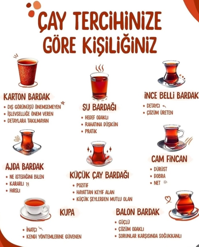 Çay tercihinize kişiliğiniz ne diyor?