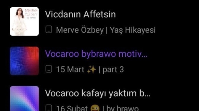 Müzik listeniz böyle güzel mi?