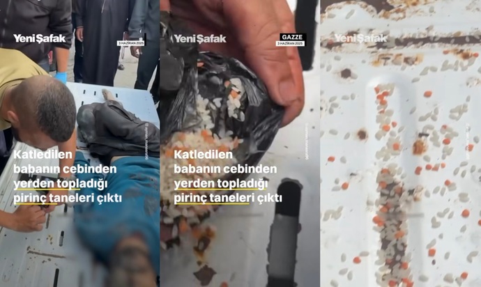 Şehit olan Gazzeli babanın cebinden bir poşete sardığı pirinç taneleri çıktı, Soykirim ne zaman bitecek?