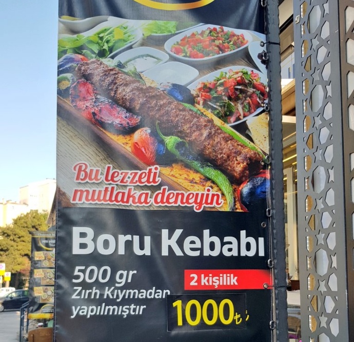 Boru kebabı yediniz mi?