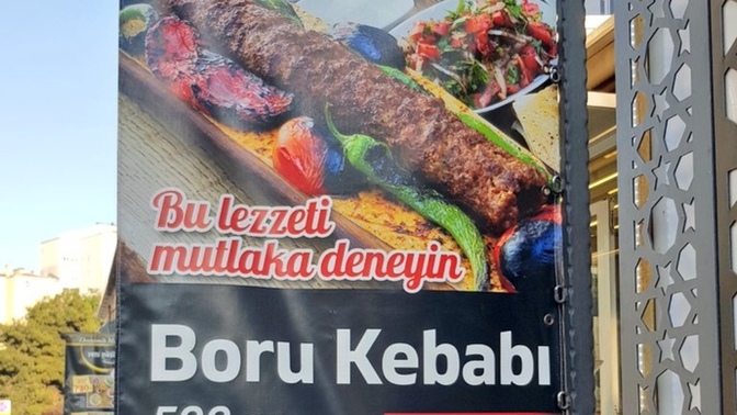 Boru kebabı yediniz mi?