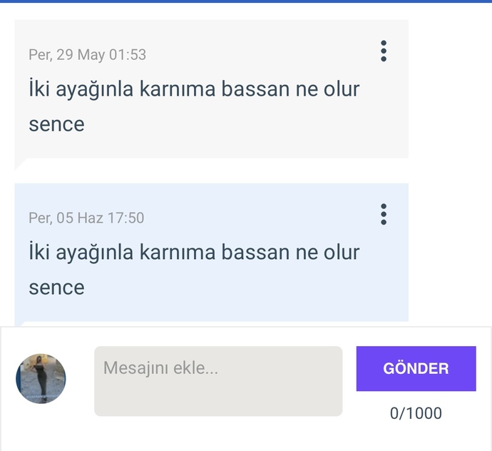 Aldığın en ilginç mesaj neydi?