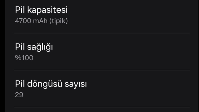 Pil sağlınız ne durumda?