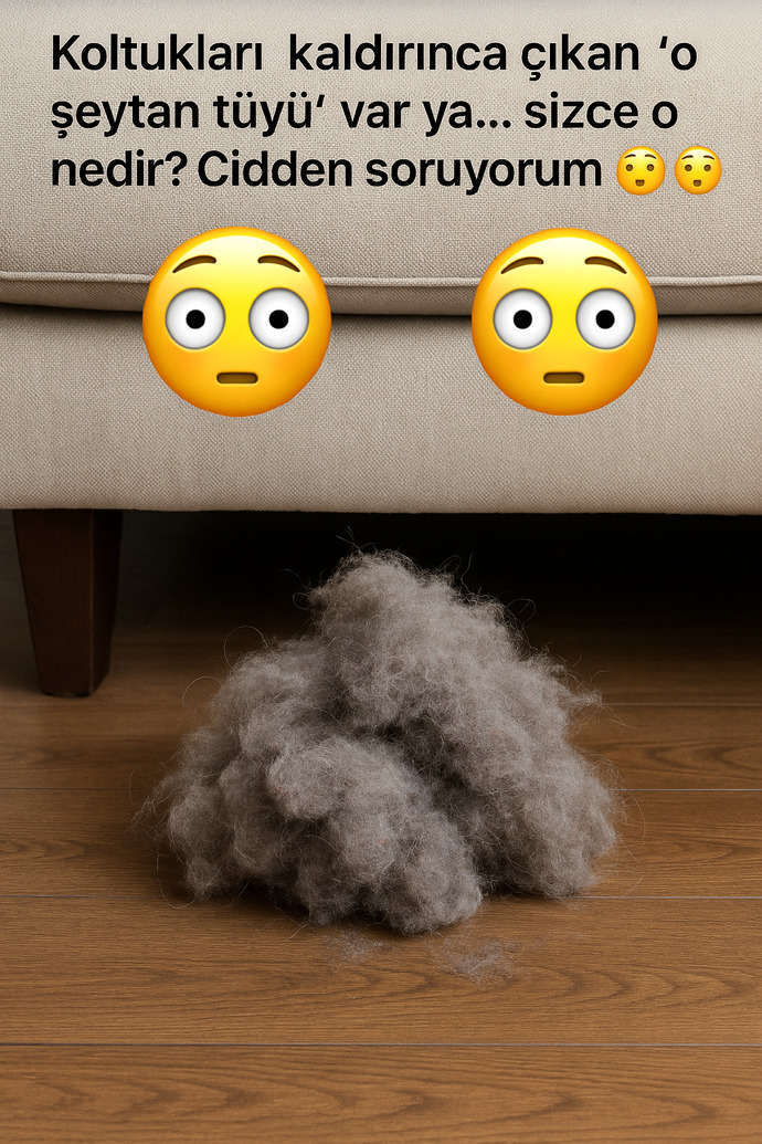 Koltukları kaldırınca çıkan o şeytan tüyü var ya… sizce o nedir? Cidden soruyorum 😳😂 ?