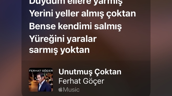 Ferhat Göçer’in şarkısında da dediği gibi “Unutmuş Çoktan”?
